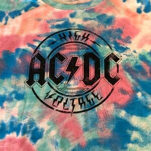 AC/DC Multicolor Tie-Dye Tee